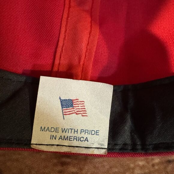 Vtg EXCEL Plainview Texas Red Rope Hat Cap Adjustable Snapback Committed Quality - Picture 7 of 8